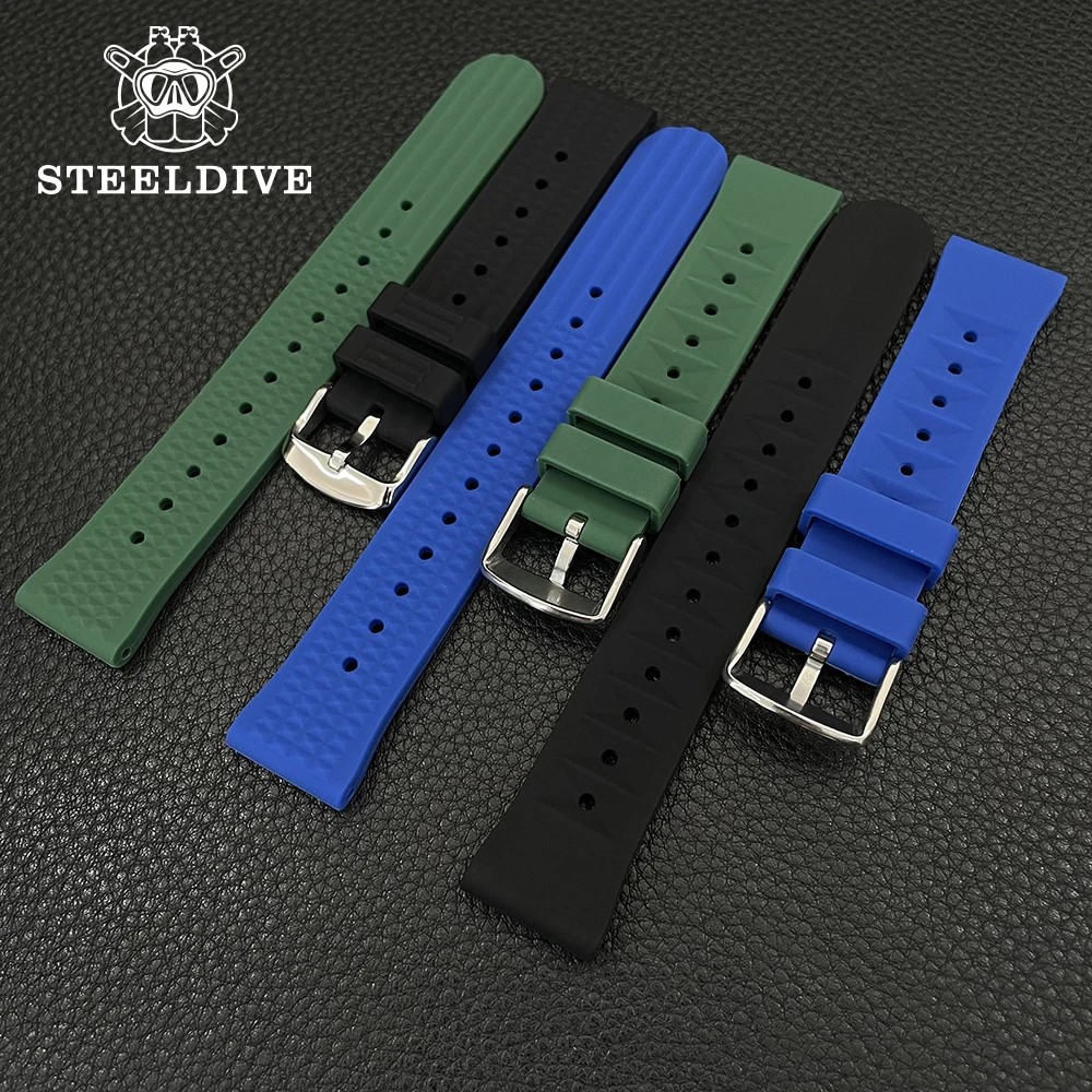 Seiko Watch Prospex - Steeldive pulseira mecânica automática 20mm pulseiras